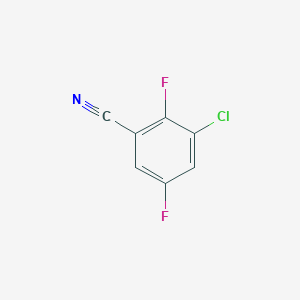 molecular formula C7H2ClF2N B14012286 3-Chloro-2,5-difluorobenzonitrile 
