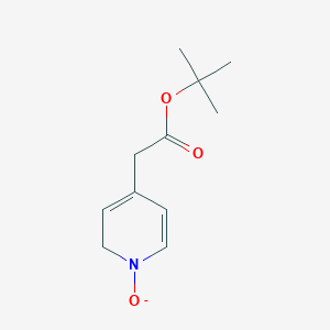 molecular formula C11H16NO3- B14012296 tert-butyl 2-(1-oxido-2H-pyridin-4-yl)acetate 