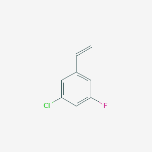 molecular formula C8H6ClF B1401230 1-Chloro-3-ethenyl-5-fluorobenzene CAS No. 1602840-78-7