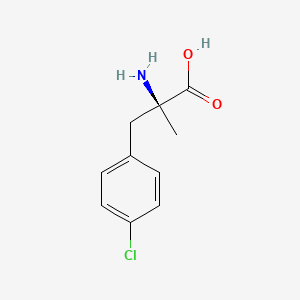 molecular formula C10H12ClNO2 B14012316 4-Chloro-a-methyl-L-phenylalanine 