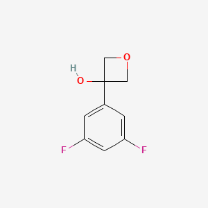 molecular formula C9H8F2O2 B1401233 3-(3,5-Difluorophenyl)oxetan-3-OL CAS No. 1395281-64-7