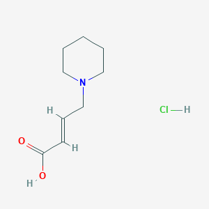molecular formula C9H16ClNO2 B1401234 (E)-4-(piperidin-1-yl)but-2-enoic acid hydrochloride CAS No. 221128-49-0