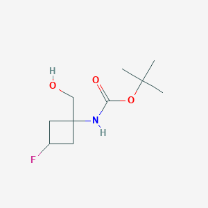 molecular formula C10H18FNO3 B1401237 1-(Boc-amino)-3-fluorocyclobutane-1-methanol CAS No. 1232365-48-8