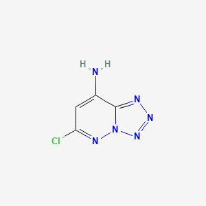 molecular formula C4H3ClN6 B14012439 6-Chlorotetrazolo[1,5-b]pyridazin-8-amine CAS No. 1488-50-2