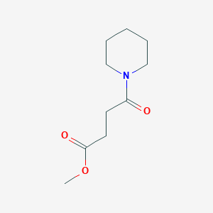 molecular formula C10H17NO3 B14012460 Methyl 4-oxo-4-(piperidin-1-yl)butanoate CAS No. 6947-06-4