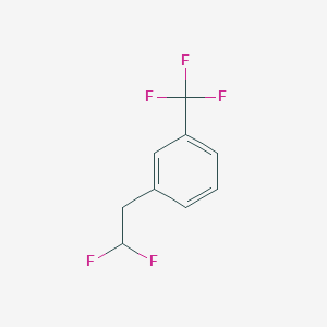 molecular formula C9H7F5 B14012461 1-(2,2-Difluoroethyl)-3-(trifluoromethyl)benzene CAS No. 50562-17-9