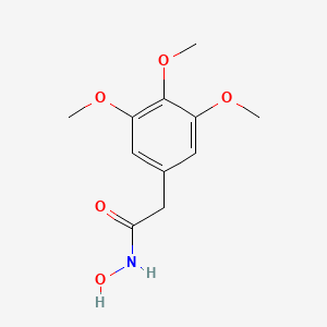 molecular formula C11H15NO5 B14012483 N-Hydroxy-2-(3,4,5-trimethoxyphenyl)acetamide CAS No. 22372-34-5
