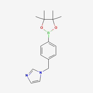 1-[4-(4,4,5,5-Tetramethyl-[1,3,2]dioxaborolan-2-yl)-benzyl]-1H-imidazole