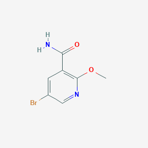molecular formula C7H7BrN2O2 B1401264 5-Bromo-2-methoxynicotinamide CAS No. 1245646-66-5