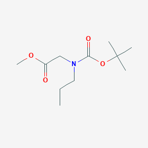 molecular formula C11H21NO4 B14012642 Methyl N-(tert-butoxycarbonyl)-N-propylglycinate 