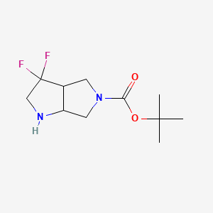 molecular formula C11H18F2N2O2 B14012648 cis-5-Boc-3,3-difluorohexahydropyrrolo[3,4-b]pyrrole 