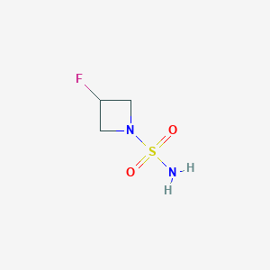 molecular formula C3H7FN2O2S B1401265 3-氟氮杂环丁烷-1-磺酰胺 CAS No. 1282551-33-0