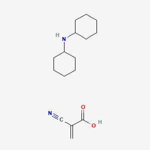 molecular formula C16H26N2O2 B1401268 Dicyclohexylamine 2-cyanoacrylate CAS No. 263703-32-8