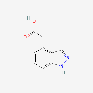molecular formula C9H8N2O2 B1401269 2-(1H-indazol-4-yl)acetic acid CAS No. 902131-33-3
