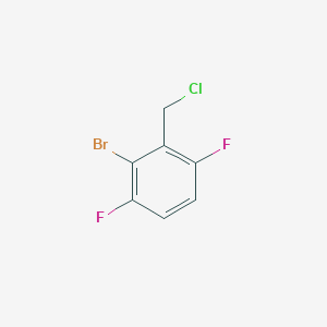 molecular formula C7H4BrClF2 B1401273 2-Bromo-3,6-difluorobenzyl chloride CAS No. 1804909-86-1