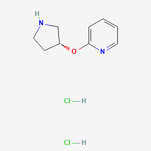 molecular formula C9H14Cl2N2O B1401275 (R)-2-(pyrrolidin-3-yloxy)pyridine dihydrochloride CAS No. 1260613-92-0
