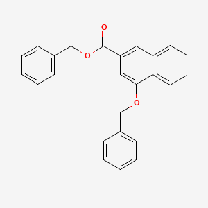 molecular formula C25H20O3 B14012823 Benzyl 4-(benzyloxy)naphthalene-2-carboxylate 