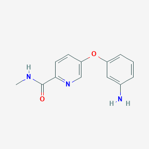 molecular formula C13H13N3O2 B14012875 5-(3-aminophenoxy)-N-methylpicolinamide CAS No. 767358-41-8