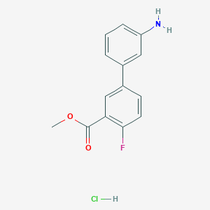 Methyl 3'-amino-4-fluoro-[1,1'-biphenyl]-3-carboxylate hydrochloride