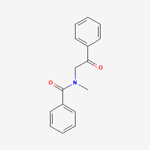 molecular formula C16H15NO2 B14012957 n-Methyl-n-(2-oxo-2-phenylethyl)benzamide CAS No. 42205-87-8