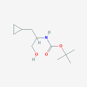 tert-butyl N-(1-cyclopropyl-3-hydroxypropan-2-yl)carbamate