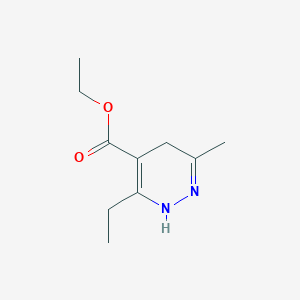 molecular formula C10H16N2O2 B14013016 Ethyl 3-ethyl-6-methyl-2,5-dihydropyridazine-4-carboxylate CAS No. 77588-73-9
