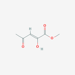 molecular formula C6H8O4 B14013033 methyl (2Z)-2-hydroxy-4-oxopent-2-enoate 