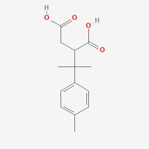 molecular formula C14H18O4 B14013069 Butanoicacid, 3-methyl-3-(4-methylphenyl)- CAS No. 5440-72-2