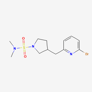 3-[(6-bromopyridin-2-yl)methyl]-N,N-dimethylpyrrolidine-1-sulfonamide