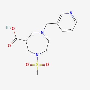 1-Methanesulfonyl-4-pyridin-3-ylmethyl-[1,4]diazepane-6-carboxylic acid