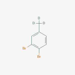 molecular formula C7H6Br2 B14013120 4-(Methyl-d3)-1,2-dibromobenzene CAS No. 1185312-02-0
