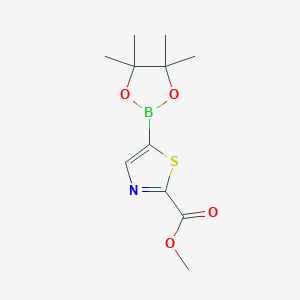 Methyl 5-(4,4,5,5-tetramethyl-1,3,2-dioxaborolan-2-yl)thiazole-2-carboxylate