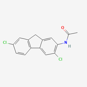 molecular formula C15H11Cl2NO B14013144 n-(3,7-Dichloro-9h-fluoren-2-yl)acetamide CAS No. 6942-28-5