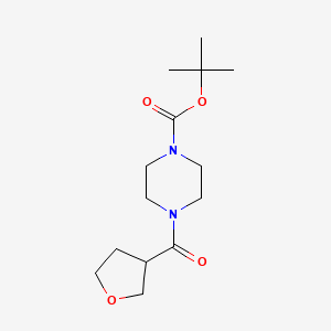 molecular formula C14H24N2O4 B14013150 Tert-butyl 4-(oxolane-3-carbonyl)piperazine-1-carboxylate 