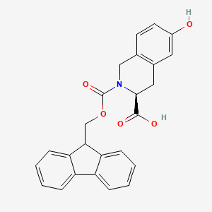 molecular formula C25H21NO5 B14013151 Fmoc-L-Tic(6-OH)-OH 