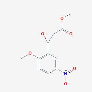 molecular formula C11H11NO6 B14013166 Methyl 3-(2-methoxy-5-nitrophenyl)oxirane-2-carboxylate CAS No. 33567-57-6