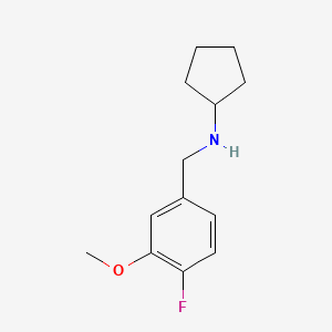 N-[(4-fluoro-3-methoxyphenyl)methyl]cyclopentanamine