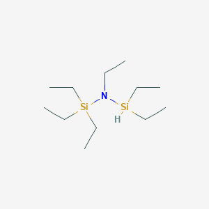 molecular formula C12H31NSi2 B14013183 N-diethylsilyl-N-triethylsilylethanamine 