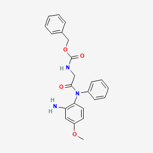 Benzyl (2-((2-amino-4-methoxyphenyl)(phenyl)amino)-2-oxoethyl)carbamate