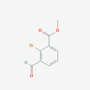 molecular formula C9H7BrO3 B1401329 Methyl 2-bromo-3-formylbenzoate CAS No. 750585-94-5