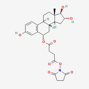 molecular formula C26H31NO9 B14013326 Estriol-6H-Hemisuccinate 