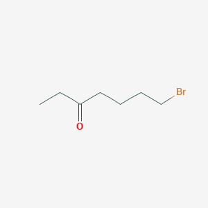 molecular formula C7H13BrO B14013360 7-Bromoheptan-3-one 