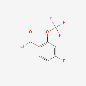 molecular formula C8H3ClF4O2 B1401337 4-Fluoro-2-(trifluoromethoxy)benzoyl chloride CAS No. 1323966-38-6