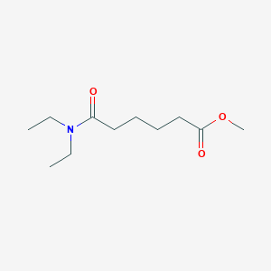 molecular formula C11H21NO3 B14013375 Methyl 6-(diethylamino)-6-oxohexanoate CAS No. 6942-23-0