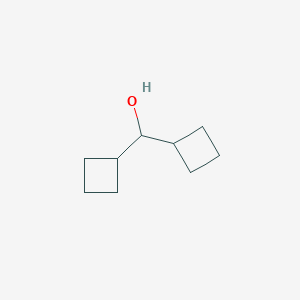 molecular formula C9H16O B14013385 Dicyclobutylmethanol CAS No. 41140-06-1