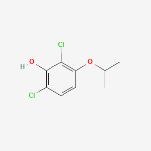 molecular formula C9H10Cl2O2 B14013398 2,6-Dichloro-3-isopropoxyphenol 