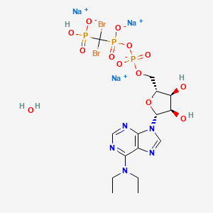 molecular formula C15H23Br2N5Na3O13P3 B14013411 ARL67156 trisodium hydrate 