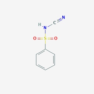 molecular formula C7H6N2O2S B14013415 n-Cyanobenzenesulfonamide CAS No. 4392-45-4