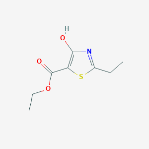 molecular formula C8H11NO3S B14013480 Ethyl 2-ethyl-4-hydroxythiazole-5-carboxylate 