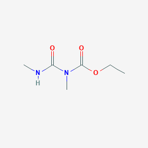 molecular formula C6H12N2O3 B14013536 ethyl N-methyl-N-(methylcarbamoyl)carbamate CAS No. 36209-14-0